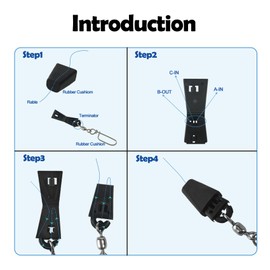 EUPHENG 10PCS Downrigger Cable Terminator Kit, Fast & Reliable, No Special Tools Required, Ideal for Both Salt and Freshwater