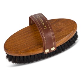 Equimour Fredo Sheep's Wool Shine Brush | Horse Brush | Wooden Brush | Grooming | Horse Accessories | Cleaning Tool for Horses | Horse Care