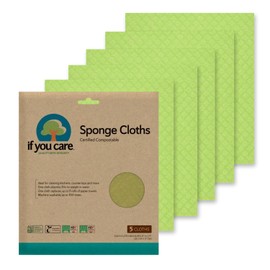 If You Care 100% Natural Sponge Cloths, 5 Count