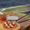 12" Perforated Pizza Peel with Pizza Cutter, Leonyo Aluminum Pizza