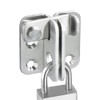 SAYAYO EMS3001-W Stainless Steel Door Bolt Small Lockable with Padlock