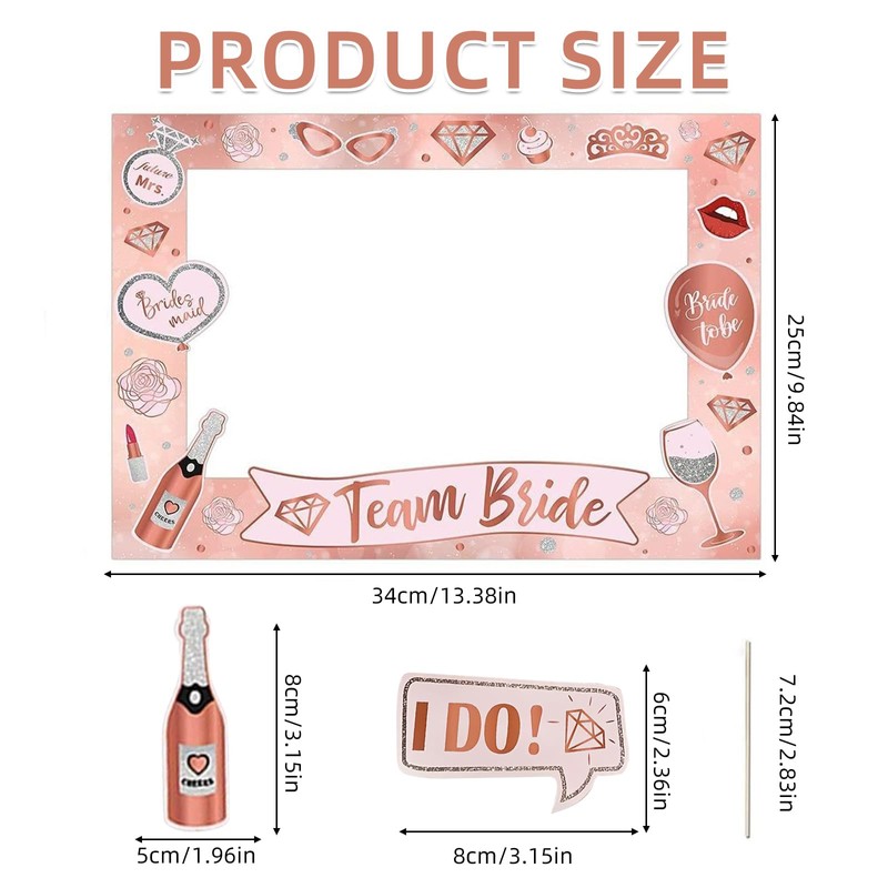 25 Pcs Hen Party Decorations, Hen Party Photo Props, Holiday