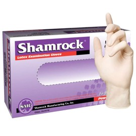 Shamrock 10114 Textured Surface Latex Exam Gloves, Box, 1000, Gloves, Extra Large