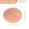 QIUMING 20pcs Artificial Eggs for Hens Eggs for Painting Artificial