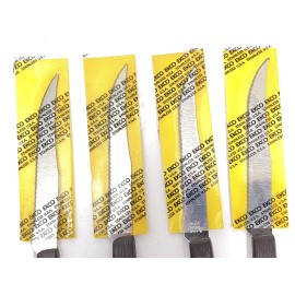 EKCO Lot of 4 - Vintage EKCO USA Stainless steel steak knives 1970’s original package