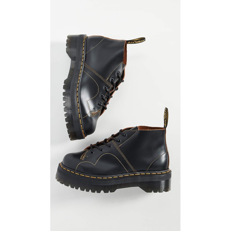 Dr. Martens Unisex 5 Eye BootCombat Boot, Black Vintage Smooth,