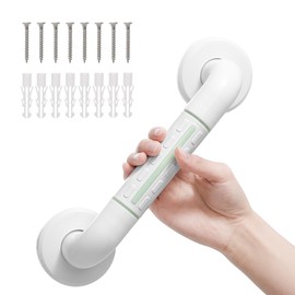 Bathroom Grab Bar Anti Slip Bathroom Grab Rail,White Stainless Steel Handle for Bathtub Toilet Bathroom Kitchen Stairway Handrail