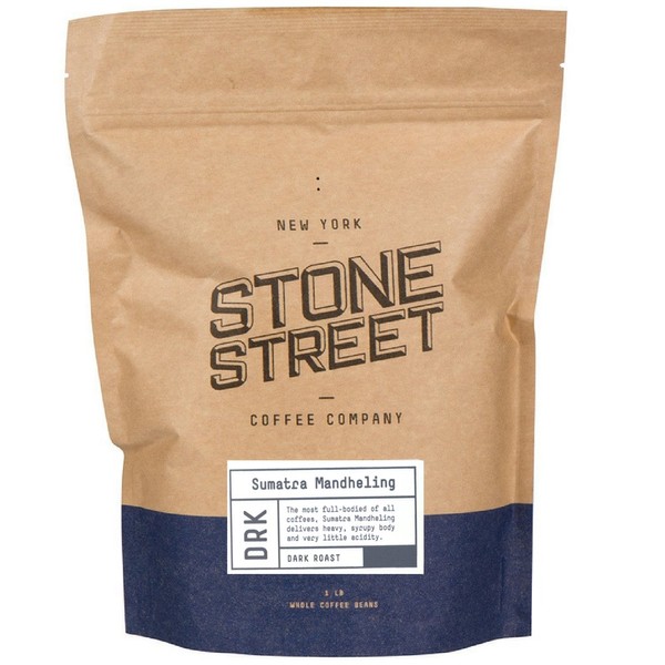 (0.5kg WHOLE BEAN) - INDONESIAN SUMATRA MANDHELING Dark Roast 0.5kg Whole Bean Coffee Small Batch Roasted in Brooklyn Naturally Processed 100% Arabica Full Body, Bold, Rich, Complex Flavour