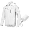 CREATMO US Men's Rain Coat Reflective Windbreaker Lightweight Packable Cycling