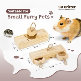 Guinea Pig Toys, Hamster Enrichment - rabbit toys for boredom, Hamster Enrichment Toys, Rabbit Puzzle Toy, Rabbit Enrichment Toys, Guinea Pig Foraging Toys, Rabbit Toys for Bunnies (2 Pcs)