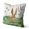 Kelly Stevens-McLaughlan, Rabbit in a Cabbage Patch # 5 Cushion