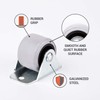 (Pack of 8) 30mm Small Wheel Casters Rubber Casters Casters
