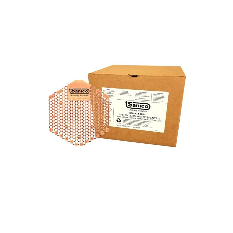 Sanico Mango 10 Pack 30-Day Urinal Deodorizer Screen w/Enzymatic Technology
