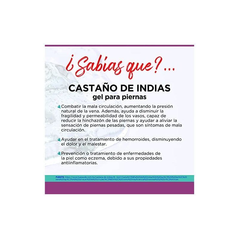 GEL CASTAÑO DE INDIAS 400 GRAMOS TECNONATURA