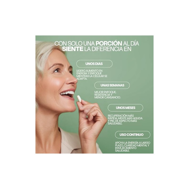 NAD+ con Resveratrol | Formula Anti-Aging 300mg Precusor NMN |