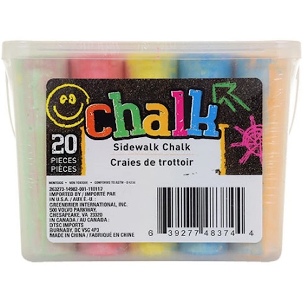 Greenbrier Sidewalk Chalk, 20-ct. Box