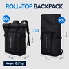 Haimont Rolltop Backpack for Men Women Water-Resistant Carry on Travel