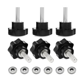 Hardtop Bolts for Jeep Wrangler YJ TJ JK JL 1995-2020,Quick Removal Fastener Thumb Screw,M8 Hardtop Screws,Pack of 6(Excluding Nut Plates)