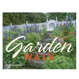 Garden Walk 2025 Hanging Wall Calendar - 19" x 11" (Open) 2025 Monthly Appointment Planner and Organizer. Beautiful eye catching flowers, gardens and plants.