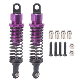 2Pcs 72mm RC Aluminium Shock Absorber Damper for TRAXXAS SLASH 2WD RC Car Upgrade PartsPurple