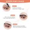 LOPHE Eyebrow Pen with 4 Fork Tip, Long-lasting Waterproof Eyebrow