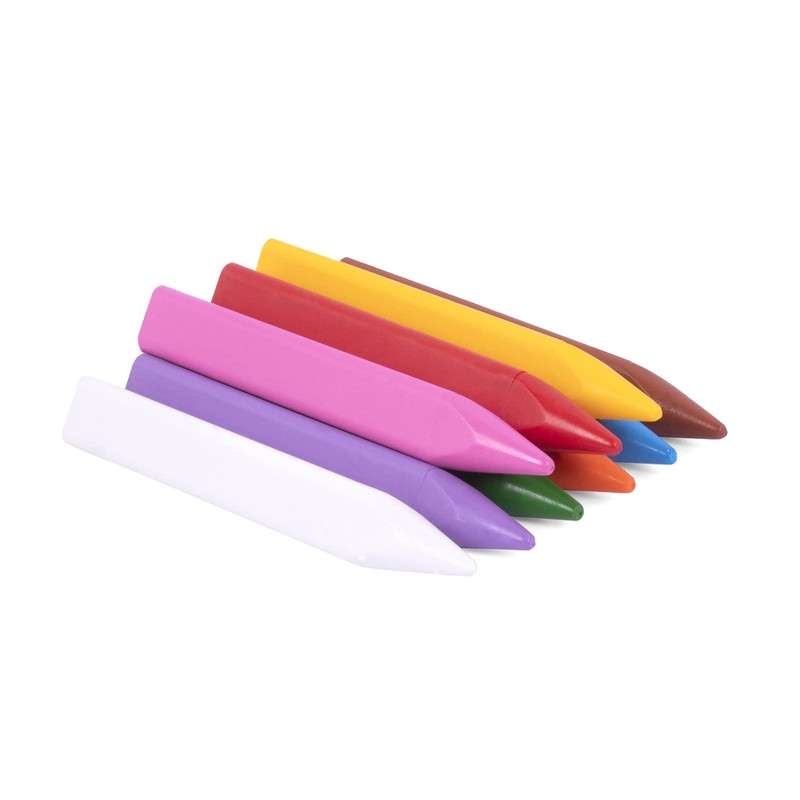 Jovi Jumbo Wax Crayons in Plastic container (12 UNITS) Back