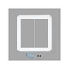 Panasonic Cosmo Series Wide 21 Simple Fire Switch Plate (Single