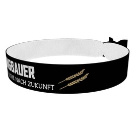 Jungbauer auf der Suche nach Zukunft - Stoffarmband für Bauernprotest - Langlebiges, wasserfestes und handgemachtes Armband - Modische Accessoires aus Österreich - Geschenkidee für Naturliebhaber