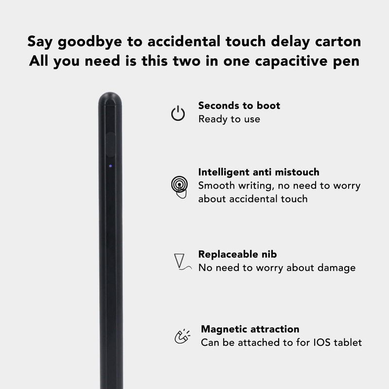 Stylus Pens for Touch Screens, 2 in 1 Universal Capacitive