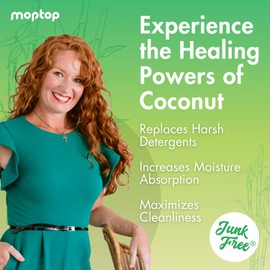 MopTop Gentle Shampoo – Color Safe Hair Cleanser for Every Day, Improves Moisture & Reduces Frizz, Sulfate & Paraben Free Hair Care for Straight, Wavy, Curly, Coily Hair (Bamboo, 2pk)