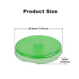 ONEED Leverless Controller Keycaps Button Caps (25.8mm) Replacement Button Caps for Leverless Controller for Haute42-Cosmoxgaming (Transparent Green 8PCS)
