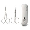 BEZOX Professional Cuticle Scissors Set, Multifunctional 2 Pieces Scissors with
