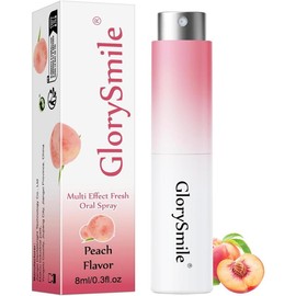 Oral Breath Spray, Mouth Spray Breath Fresheners, Remove Bad Breath for Adults, Sugar-Free, Peach Flavor 0.3 Ounce / 8ml - Scent Name: D.Lime