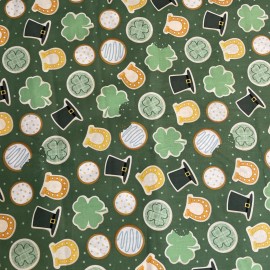 Brother Sister Design Studio St. Patrick’s day Cotton Fat Quarter 18”x22” New.