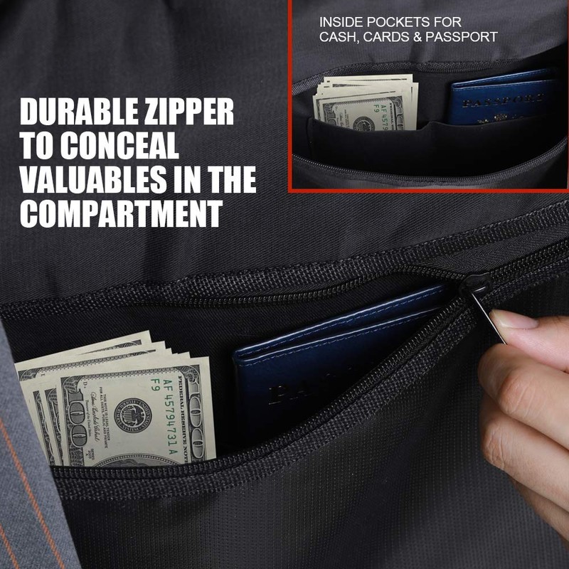 ROLOWAY Hanger Diversion Safe with Small Fireproof Bag - Hidden