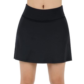 beroy Faldas para correr, tenis, golf, para mujer, faldas de entrenamiento con bolsillos, 221all Negro, XXXL