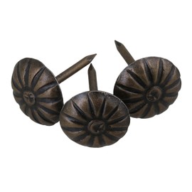 RDEXP Eisen 11 x 16 mm antik Daisy Deko Polsternägel Nieten 100 Stück