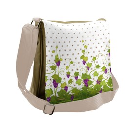 Lunarable Vineyard Messenger Bag, Italian Tuscany Wine Field, Unisex Cross-body