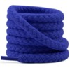 YJRVFINE Thick Round Rope Shoelaces: 47 inch Treasure Blue Chunky