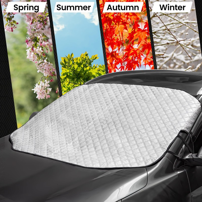 ASAB Magnetic Car Windscreen Cover with 3 Hidden Magnets Universal