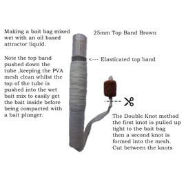 WESTMORE 25mm PVA MESH 2 X 5m Refill Twin pack Total 10 Metres Make Carp Fishing Bait BAGS Fast Dissolve