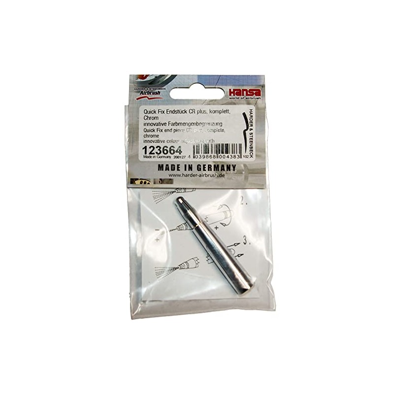 Harder & Steenbeck Quick Fix end Piece CR Plus, Complete