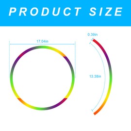 16PCS 17''-19'' Reflective Wheel Rim Stripe Decal, Car Wheel Rim Tapes Decoration Stickers, Waterproof Night Safety Decals Automotive Accessories Universal for Motorcycle, Car, Bicycle (Multicolor)