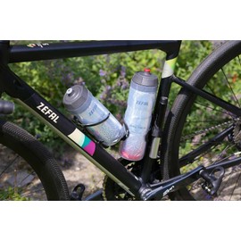 ZEFAL Pack Arctica 75 - Double Pack 750 ml Bicycle Drinking Bottles - Isothermal Bicycle Bottle - Odourless and Waterproof - BPA-Free Sports Bottle - Silver/Black