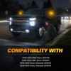 NJSBYL Amber LED Side Mirror Turn Signal Light Kits for