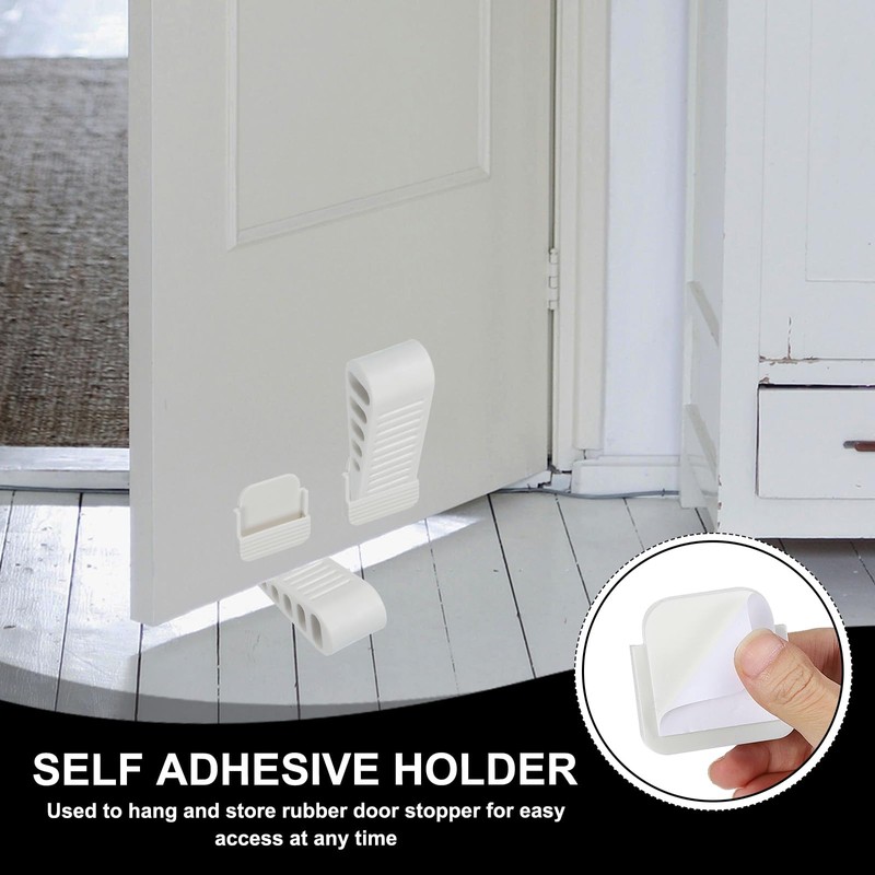 PATIKIL Rubber Door Stoppers for Bottom of Door, 4 Pack