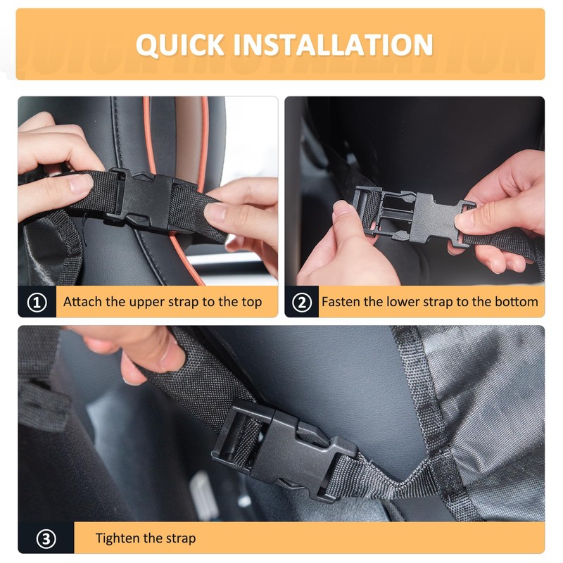 DUDSOEHO Kick Mats Back Seat Protector for Kids- 2 Pieces