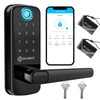 OLUMAT Keyless Entry Fingerprint Door Lock with Keypad for Home,