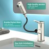 HEROBAI Single Hole Bathroom Faucet, Single Handle Modern Pull Out
