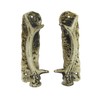 Treasure Gurus Cast Iron Deer Antler Sliding Door Handle Set